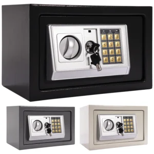 P24® Tresor Safe mit Elektronik-Zahlenschloss, 31x20x20 cm (Farbe wählbar)