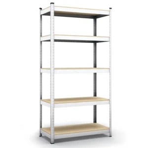 Belko® Schwerlastregal C115, 170x80x30 cm, 5 Böden, 70kg Tragkraft pro Boden, verzinkt - Lagerregal, Steckregal