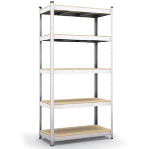 Belko® Schwerlastregal C116, 200x90x60 cm, 5 Böden, 175kg Tragkraft pro Boden, verzinkt - Lagerregal, Steckregal