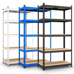 Belko® Schwerlastregal C224, 200x100x60 cm, 5 Böden, 180kg Tragkraft pro Boden, (Farbe wählbar) - Lagerregal, Steckregal